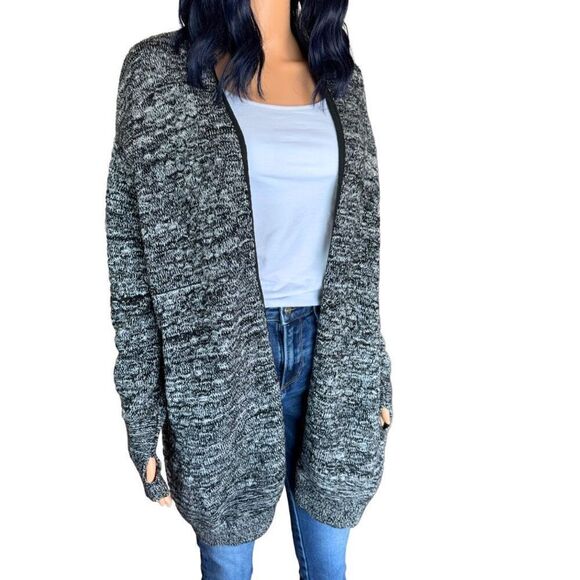 LuluLemon Black White Cardi All Day Merino Wool Cardigan - Picture 5 of 7